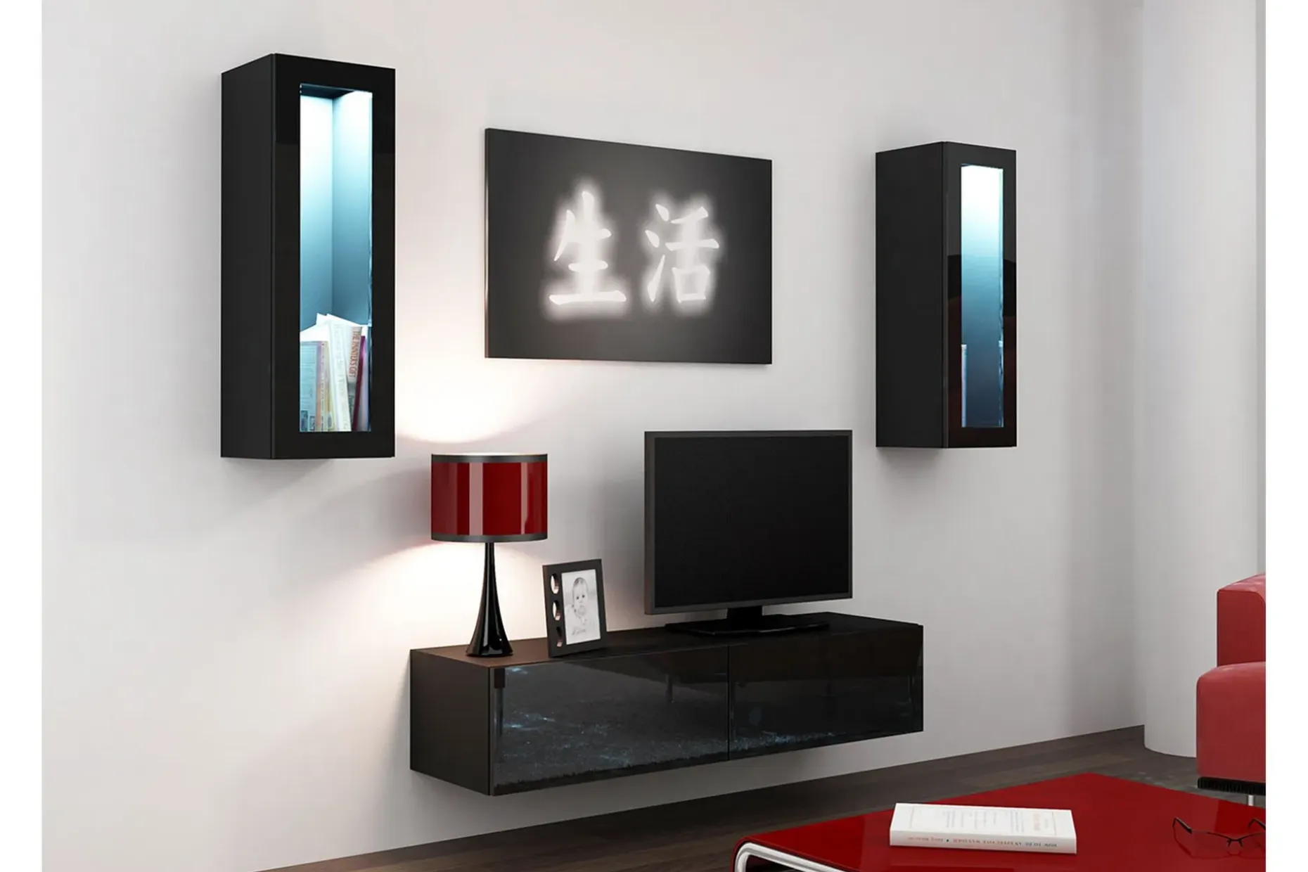 Vigo TV-møbelsett 210x40x180 cm