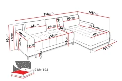 Vilshult Sofa med Divan 3-seter