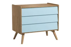 Vintage Kommode Tre / Natur / Blå