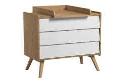 Vintage Kommode Tre / Natur / Hvit