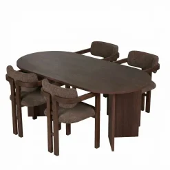 Vintar Spisebord- og stolsett 180x75x90 cm 5 deler