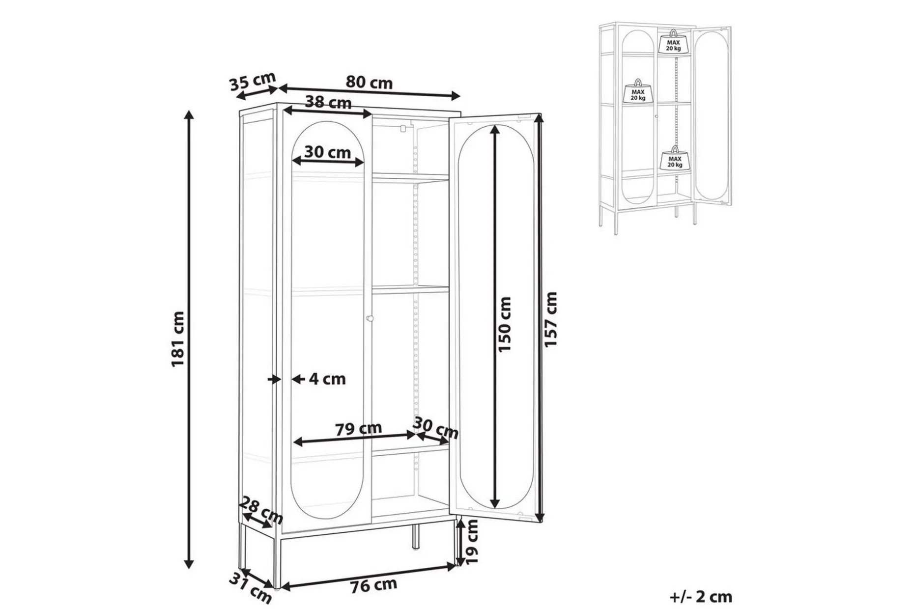 Vitrine Foxton