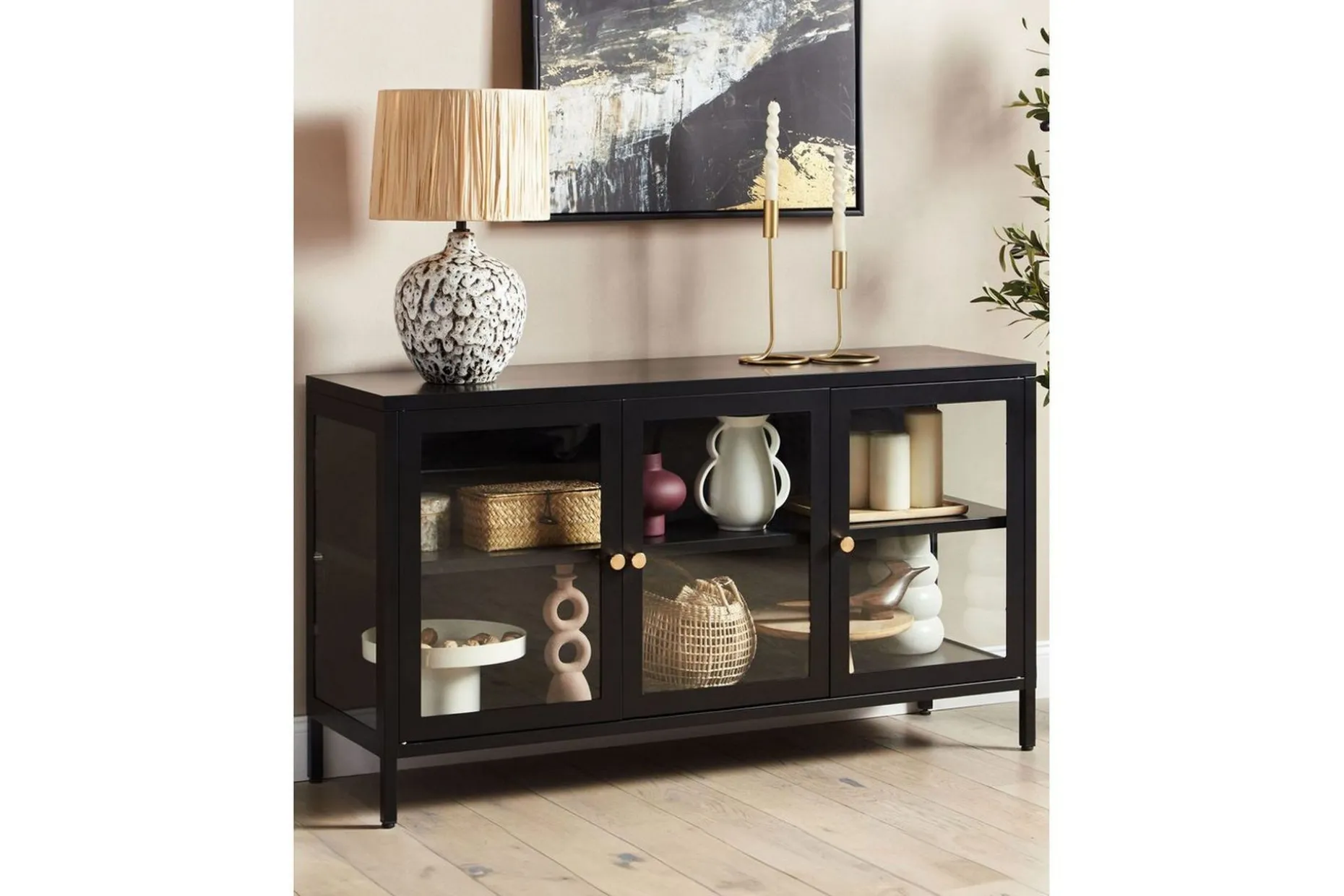 Vitrine Newport Svart