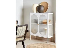 Vitrine Sarre Hvit, gull