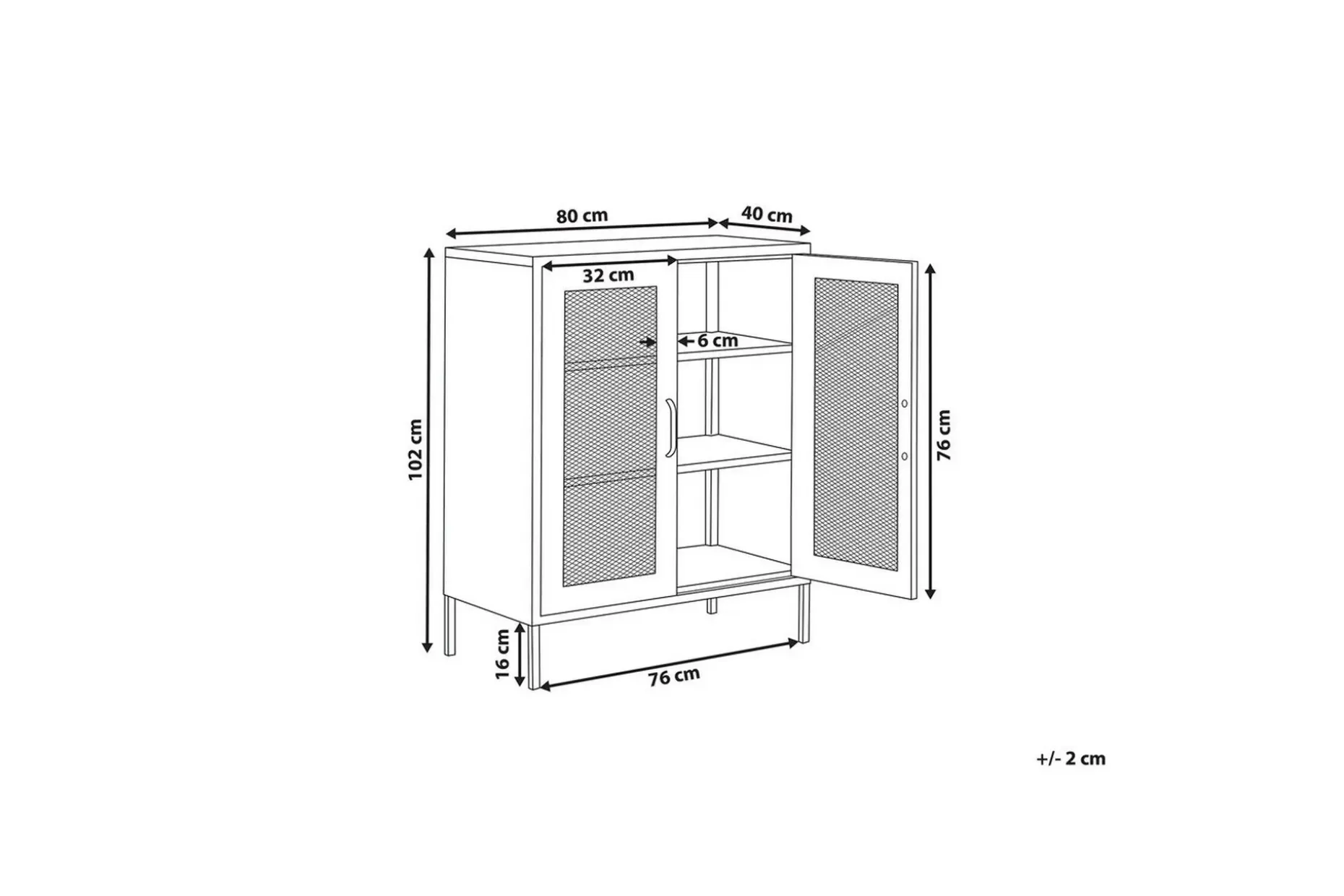 Vitrine Wakatipu Grønn