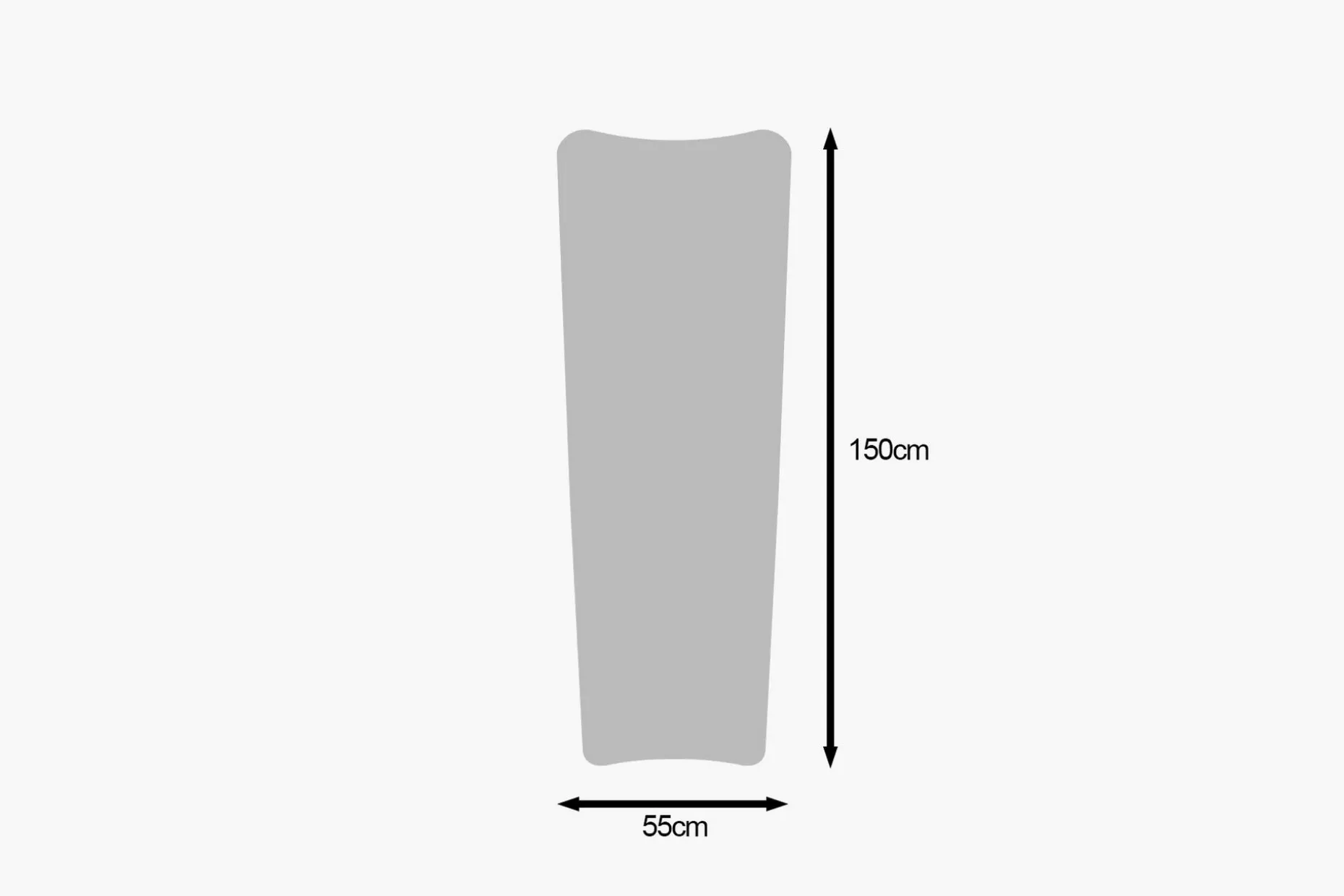 Vitros Veggspeil Rektangulær 55 cm