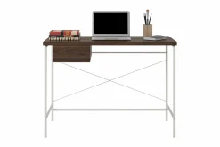 Webster Skrivebord 107 cm med Oppbevaringsskuff Valnøttsbrun