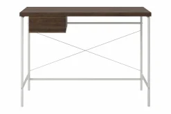 Webster Skrivebord 107 cm med Oppbevaringsskuff Valnøttsbrun