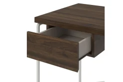 Webster Skrivebord 107 cm med Oppbevaringsskuff Valnøttsbrun