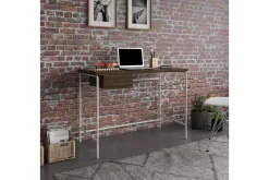 Webster Skrivebord 107 cm med Oppbevaringsskuff Valnøttsbrun