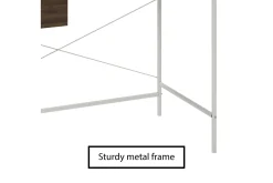 Webster Skrivebord 107 cm med Oppbevaringsskuff Valnøttsbrun
