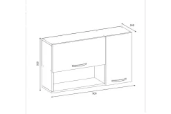 Weisenfluh Skap 90 cm