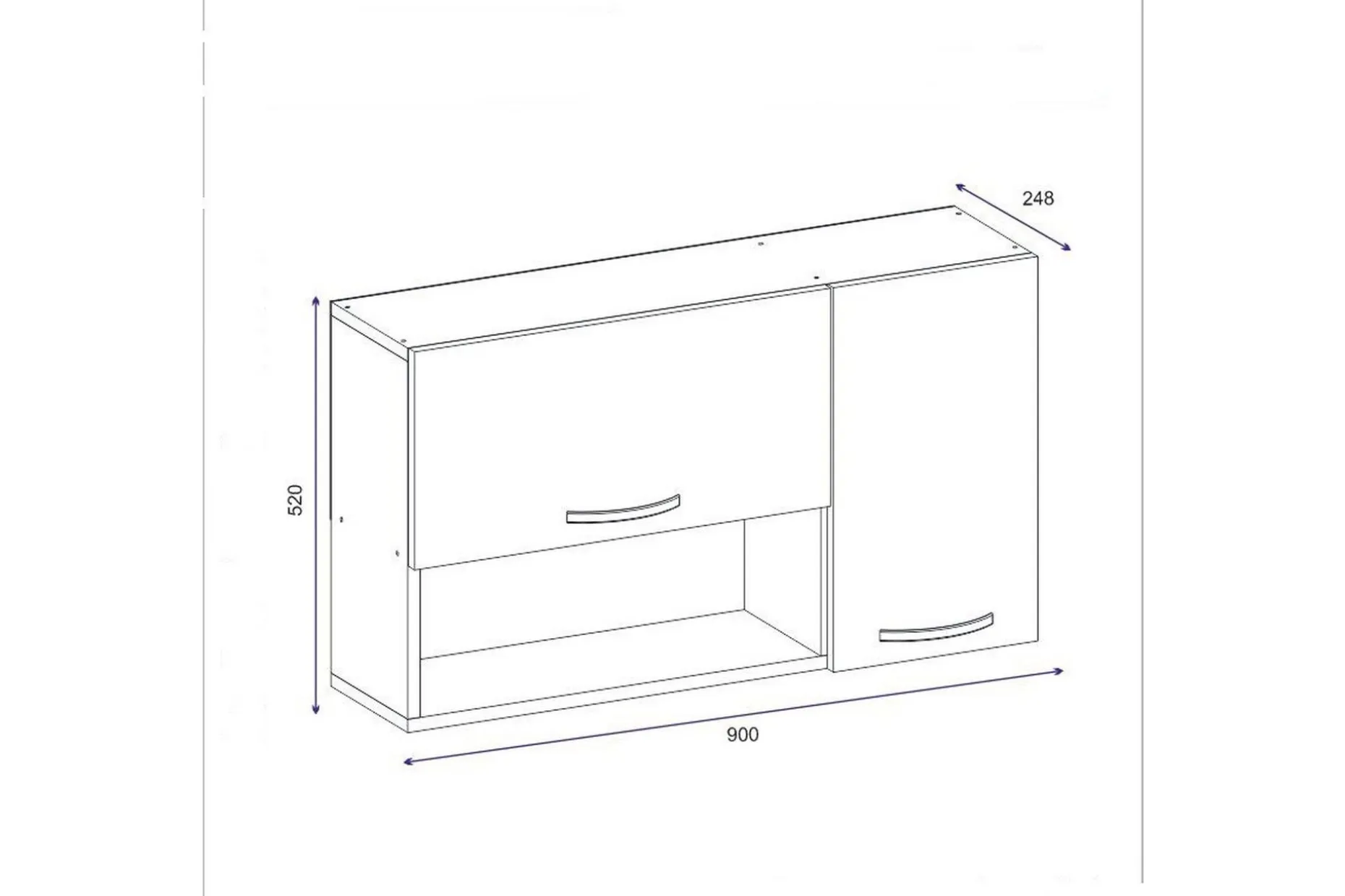 Weisenfluh Skap 90 cm