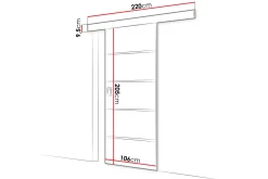 Werdi Plus Skyvedør 100 cm