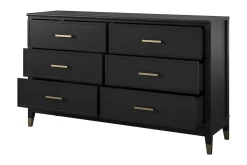Westerleigh Kommode 144x41 cm Svart/Gull