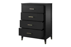 Westerleigh Kommode 76x50 cm Svart/Gull