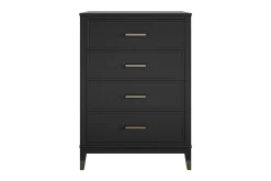 Westerleigh Kommode 76x50 cm Svart/Gull