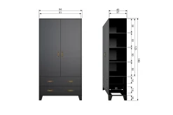 Wickam Oppbevaringsskap 98x190 cm