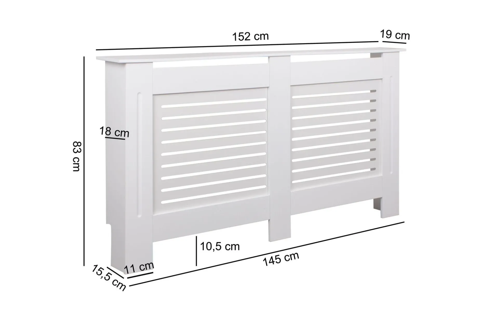 Wiemann Radiator Benk 152x19 cm