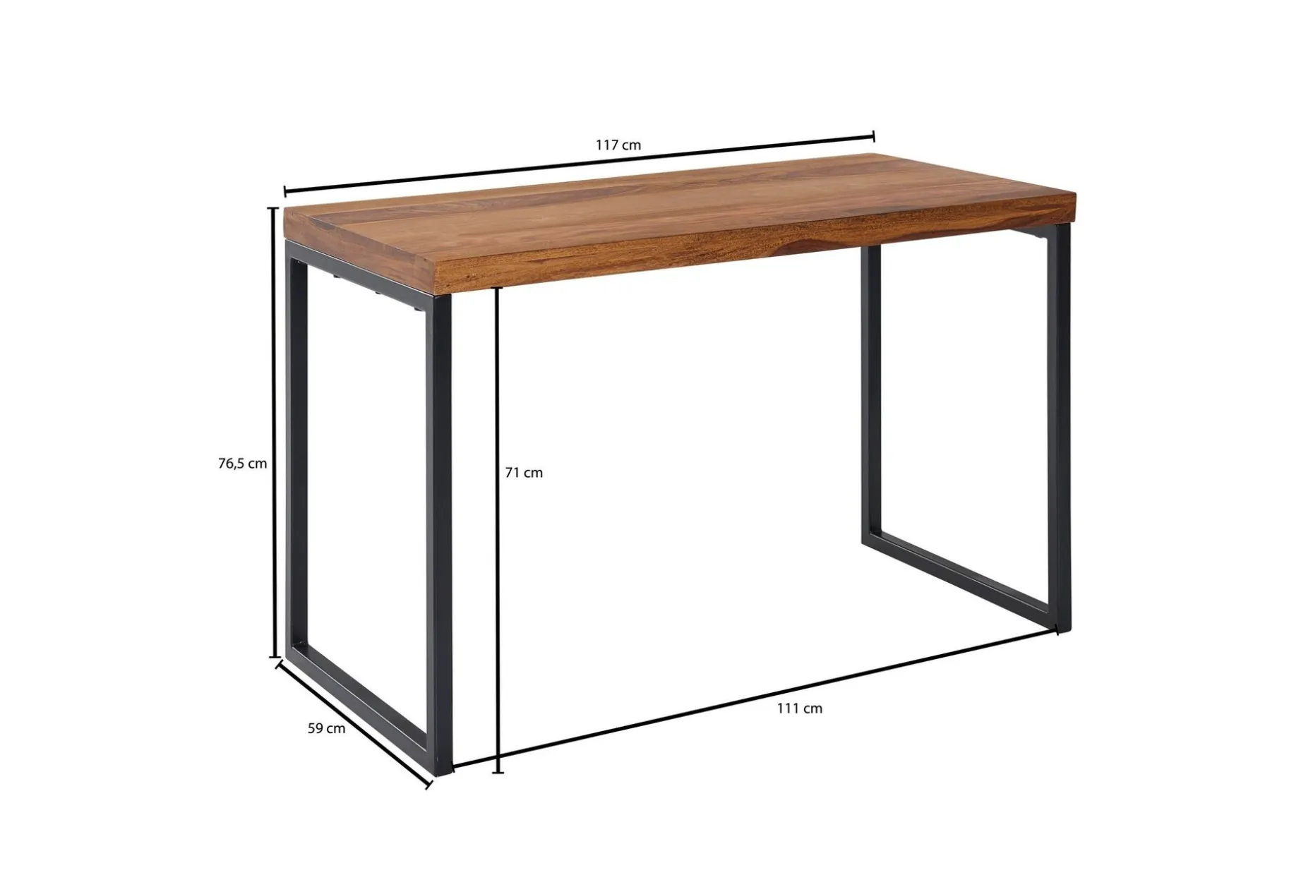 Wilhem Skrivebord 117 cm Rektangulær