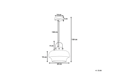 Wiltz Taklampe 20 cm
