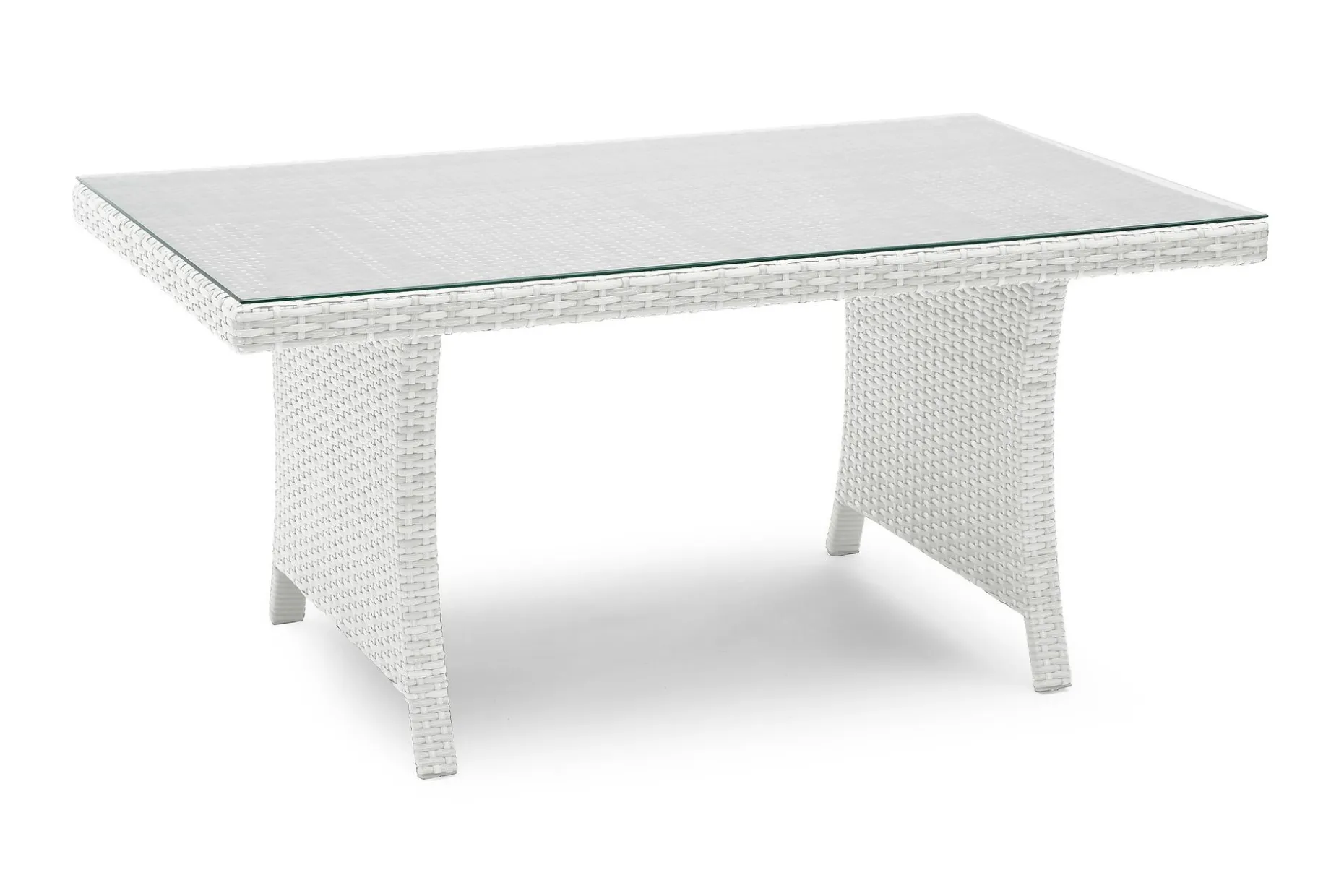 Wisconsin Loungebord Høyt 120 cm Kunstrotting/Hvit