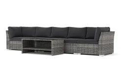 Wisconsin utendørs rett 5-seters sofa