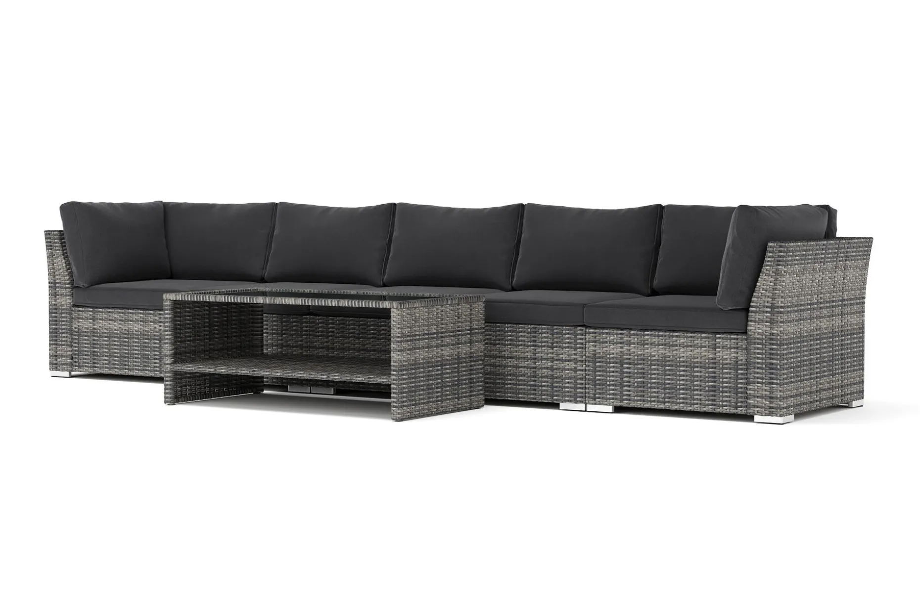 Wisconsin utendørs rett 5-seters sofa