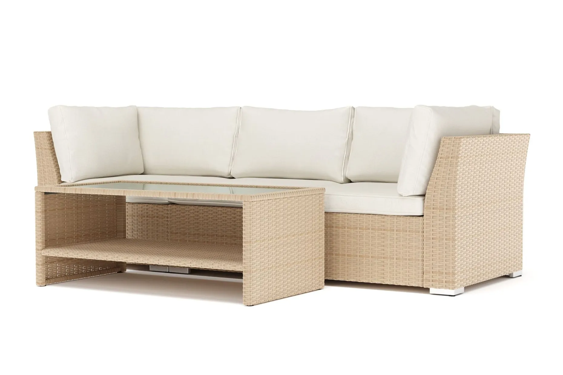 Wisconsin utendørs rett 3-seters sofa
