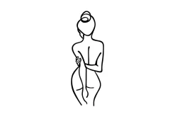 Woman Body Veggdekor