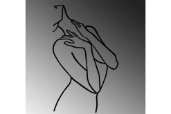 Woman Lines Veggdekor