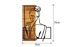 Woman Posture Veggdekor