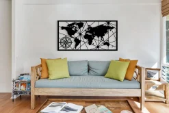 World Map 1 Large Veggdekor
