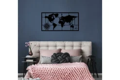 World Map Metal Decor 7 Veggdekor
