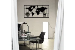 World Map Metal Decor 7 Veggdekor