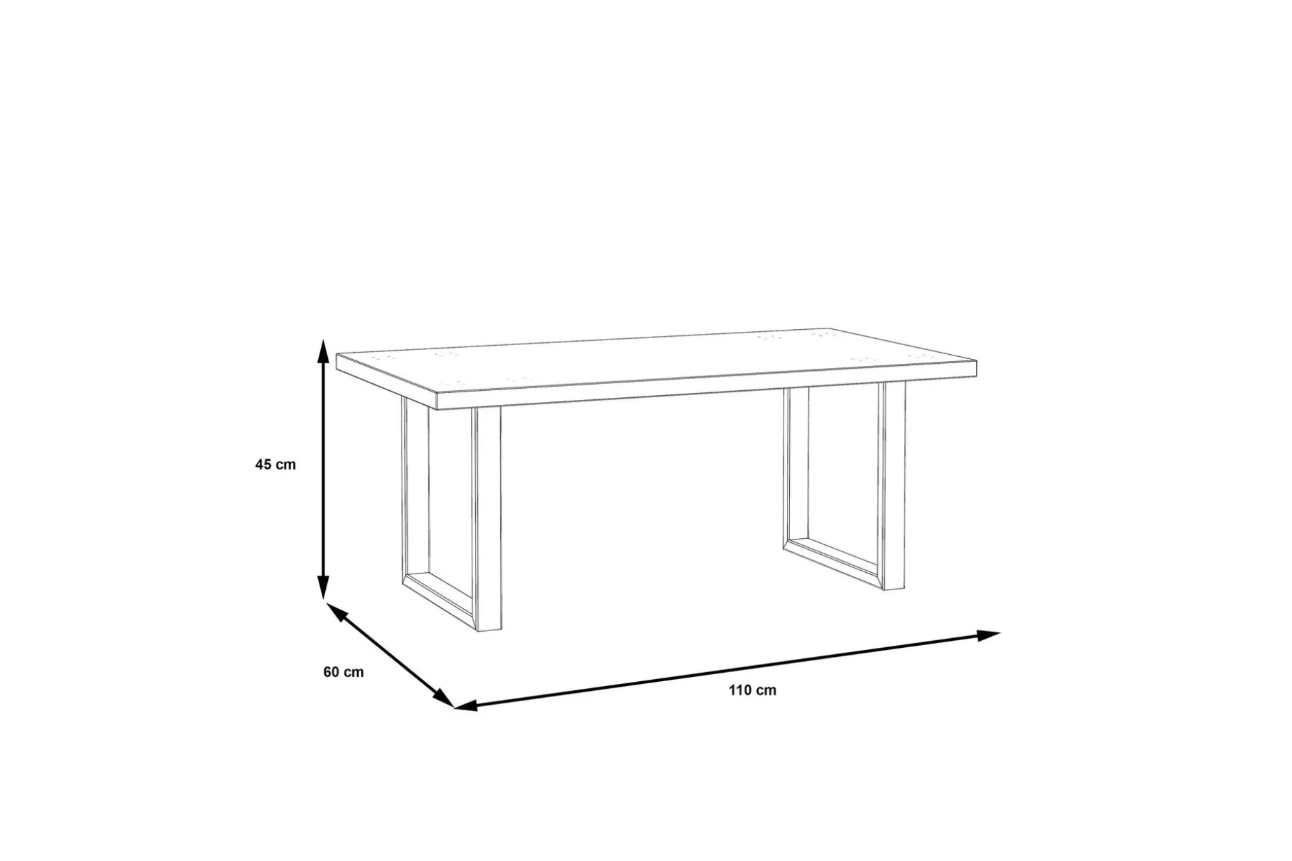Yatton Sofabord 110 cm