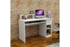 Yemisen Skrivebord 120 cm med Oppbevaringsskuff + Hyller