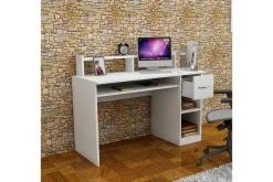 Yemisen Skrivebord 120 cm med Oppbevaringsskuff + Hyller