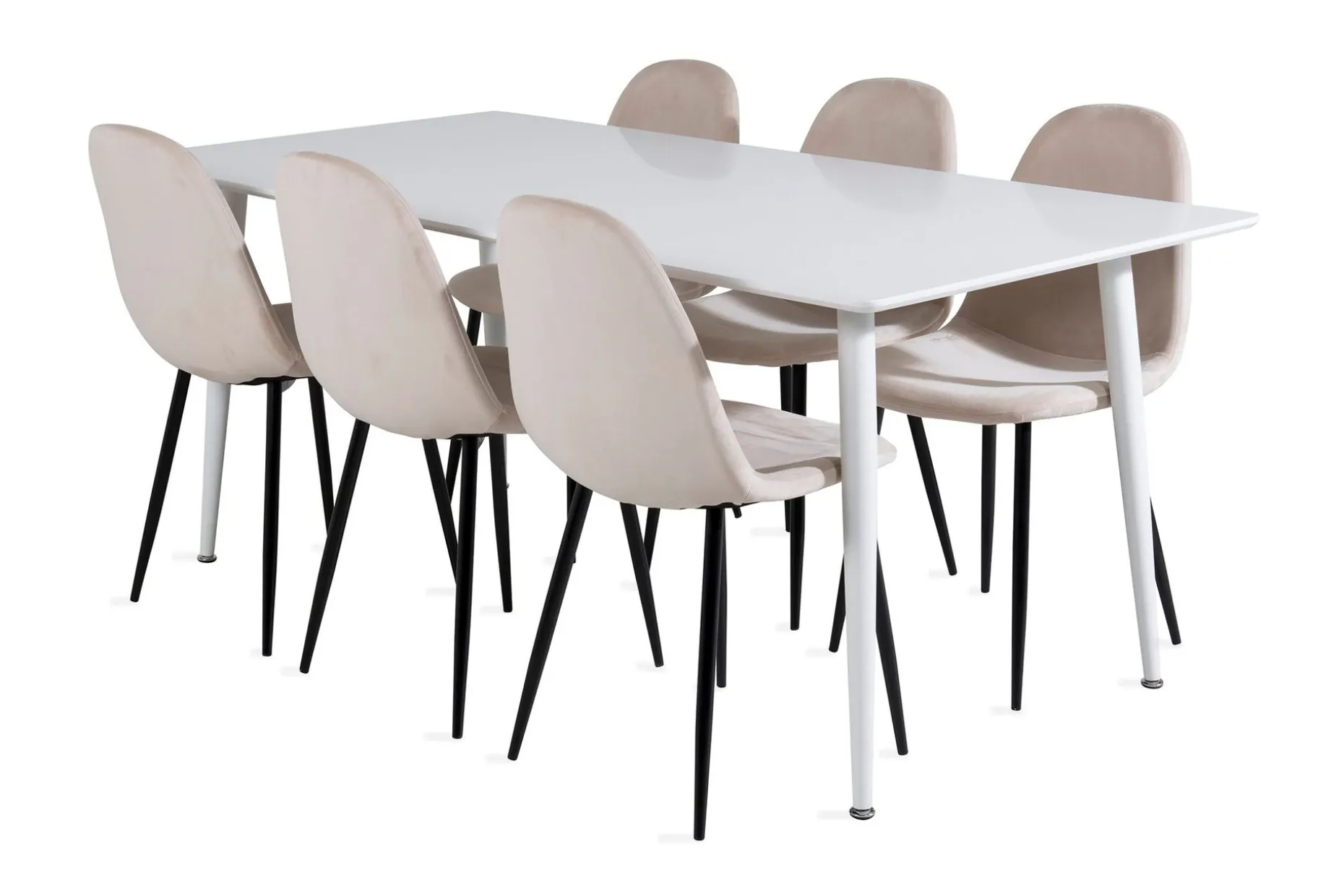 Ypas Spisegruppe 180 cm inkl. 6 Pontus Stoler