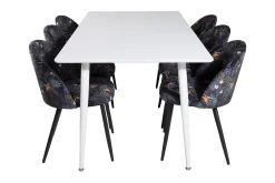 Ypas Spisegruppe 180 cm inkl. 6 Sedavi Stoler