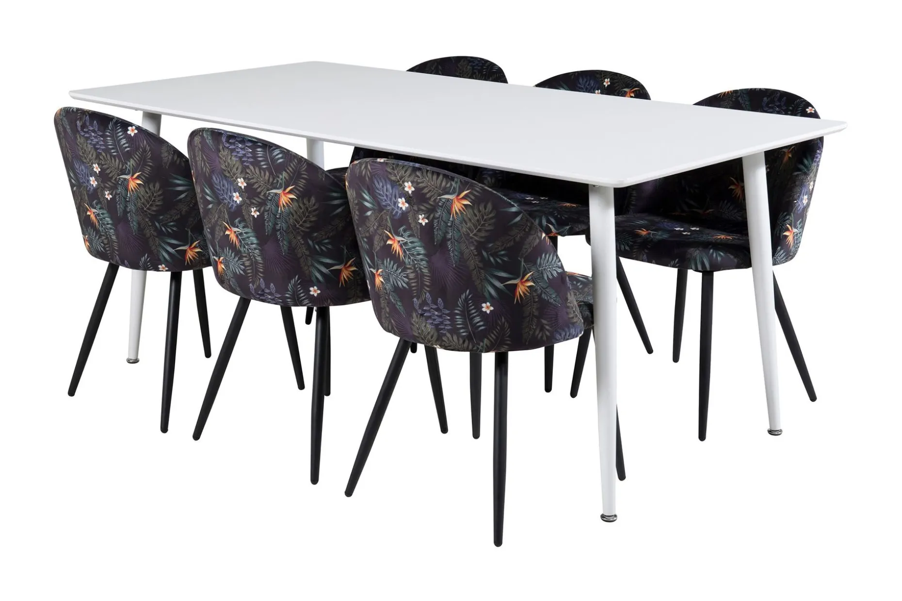 Ypas Spisegruppe 180 cm inkl. 6 Sedavi Stoler