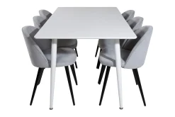 Ypas Spisegruppe 180 cm inkl. 6 Valera Stoler