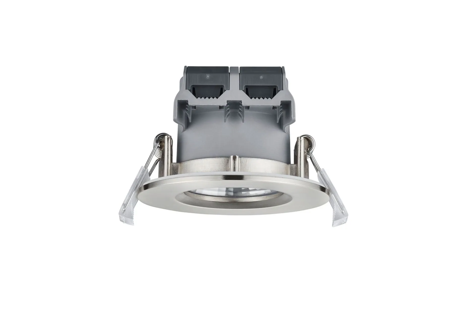 Zagros LED Recessed spot IP6 børstet stål rund