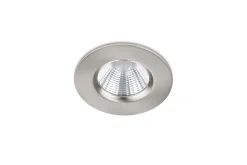 Zagros LED Recessed spot IP6 børstet stål rund