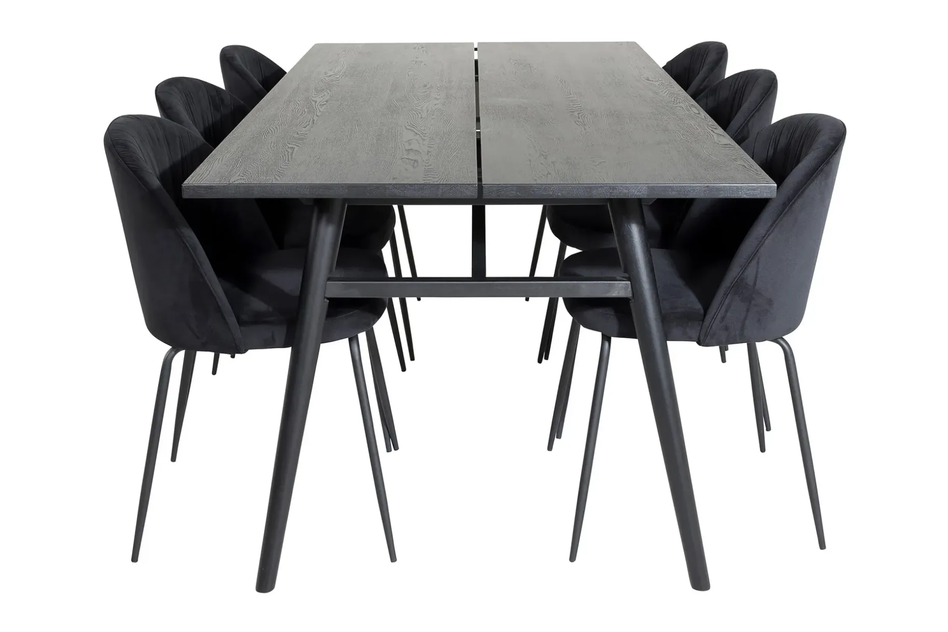 Zenazmi Forlengningsbar Spisegruppe 195 cm inkl. 6 Foyos Sto