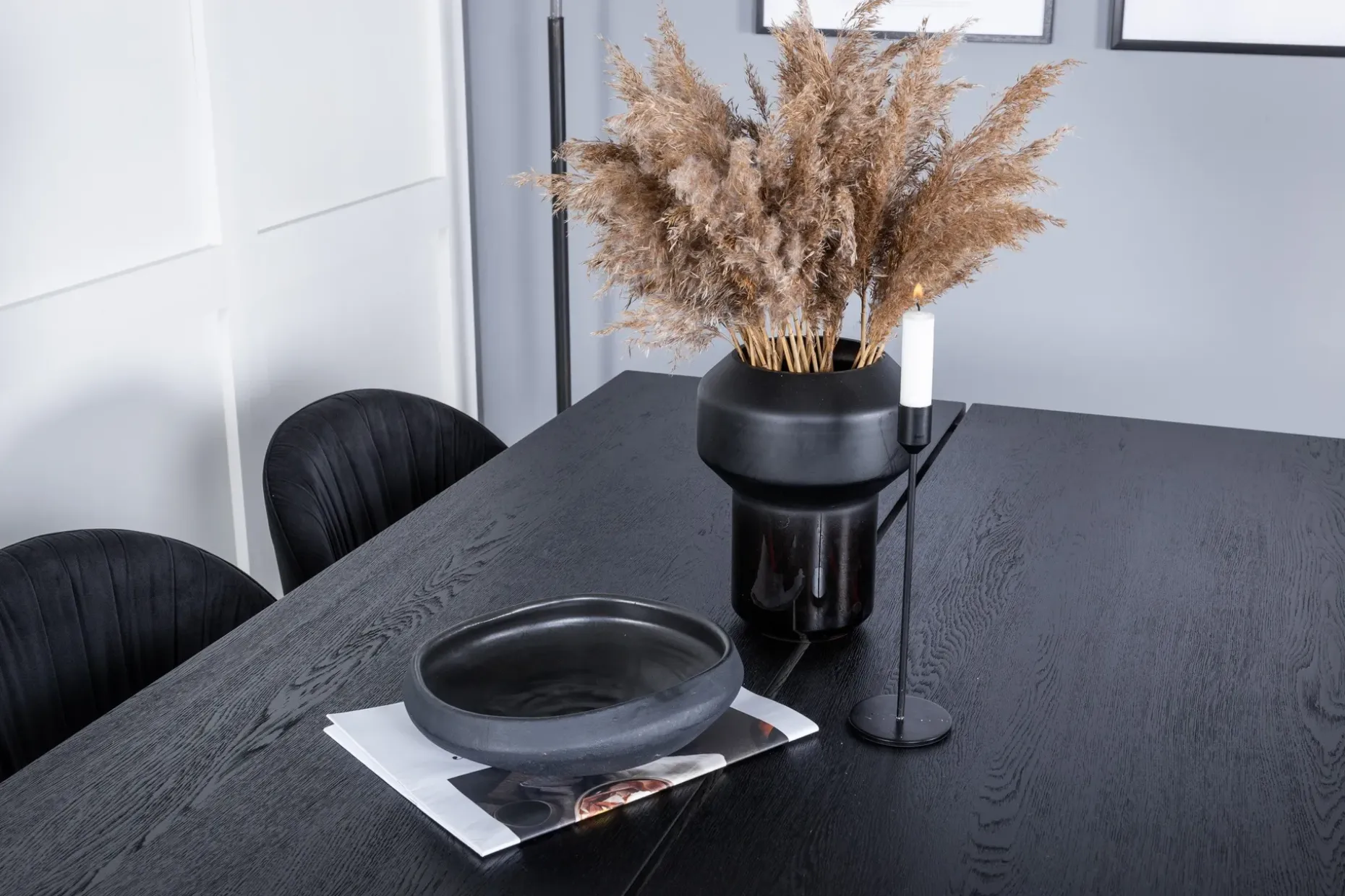 Zenazmi Forlengningsbar Spisegruppe 195 cm inkl. 6 Foyos Sto