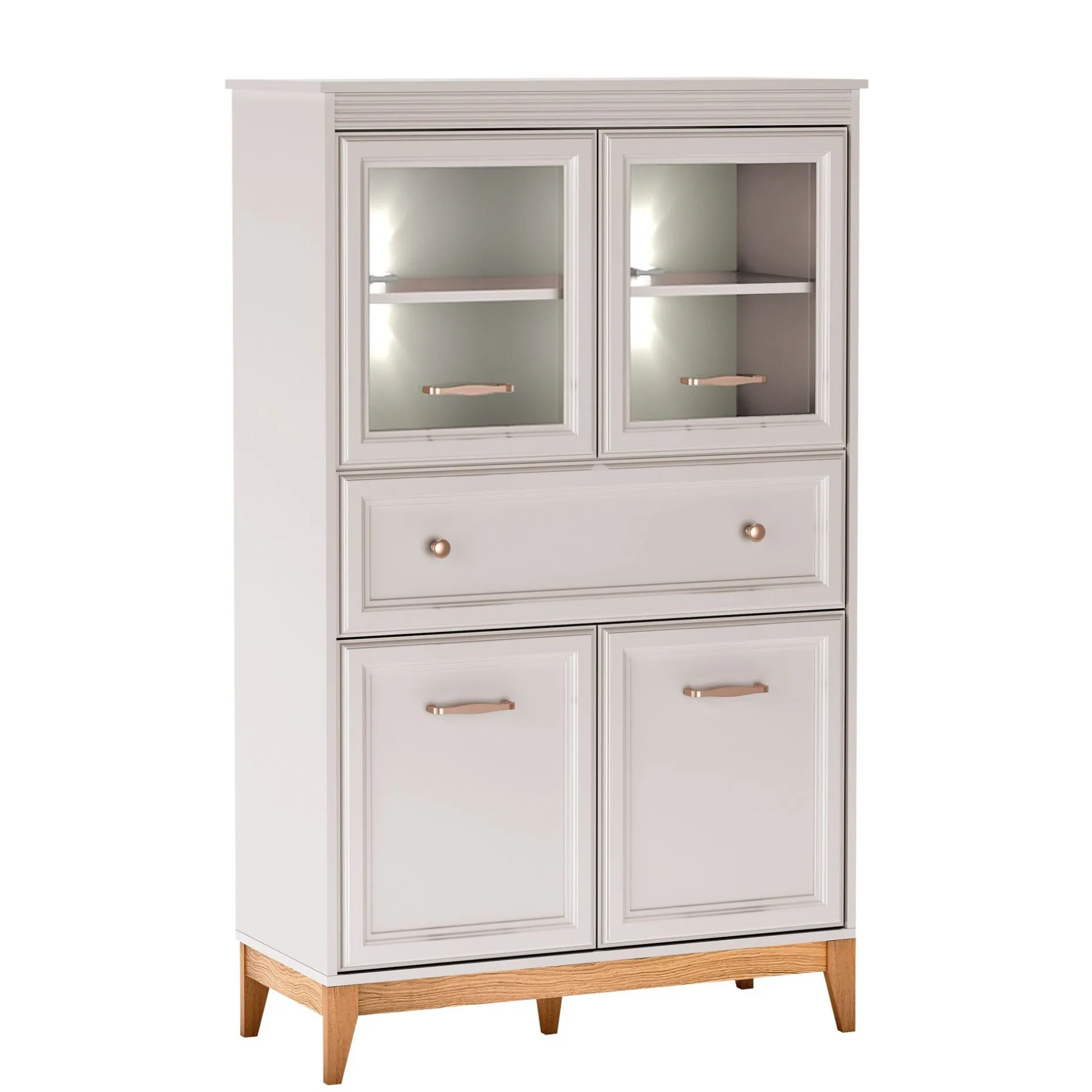 Zeylor Vitrineskap 151 cm med Belysning