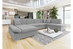 Zumar 4-sits Hörnbäddsoffa Ljusgrå